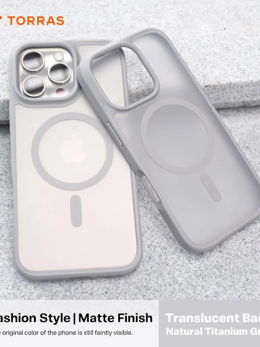 TORRAS Stronger Magnetic Case for iPhone 16 Pro, 12-FT Drop Protection